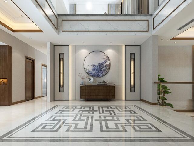 禅悦-长清御龙湾800平新中式别墅装修设计效果图